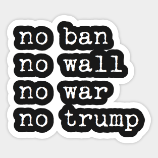 no trump Sticker